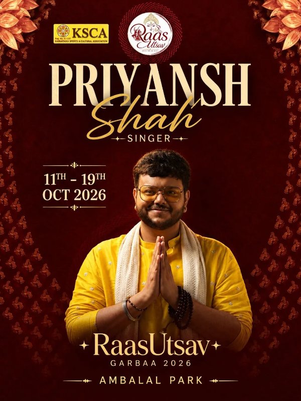 RaasUtsav Garba 2026 | 9 Nights of Navratri with Priyansh Shah